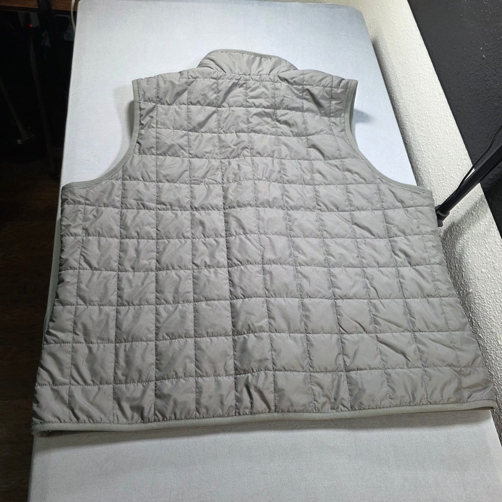 The North Face Womens XXL Charcoal Gray Circular Quilted Puffer Vest Sherpa - Picture 2 of 10